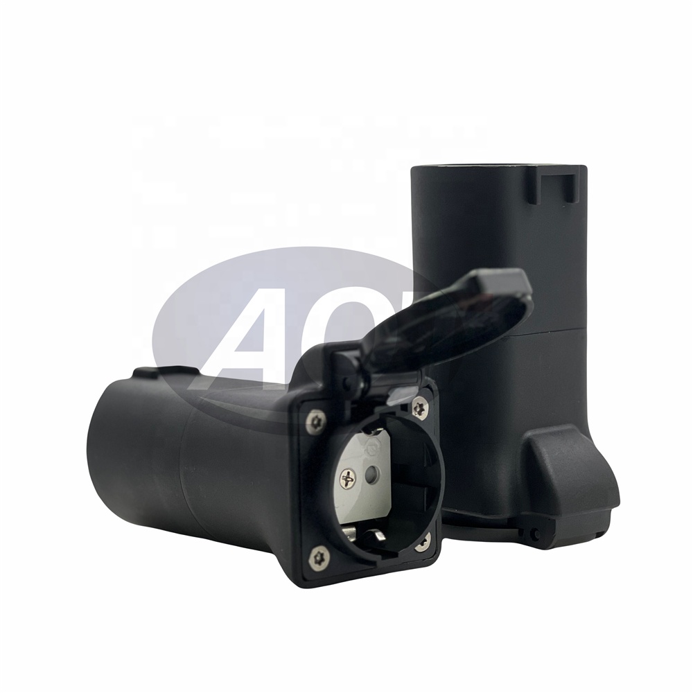 Electric Vehicle Adapter AOTAI V2L Discharge Type 2 to Schuko Socket 3.6 kW for High Temperature Resistant PC in MG