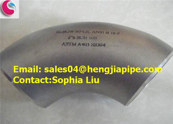 Buy cheap ASTM A403 SS304 90DEG pipe elbow from wholesalers