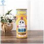 Gold Foil Cardboard Cylinder Packaging 120gsm Kraft Paper Tea Cylinder Packaging