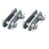 Buy cheap Galvanized Steel Parallel Clevis Plate Good Anti Corrosion Performance With Clamp from wholesalers