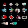 Buy cheap Flower Ice Cream 3D Nail Art Sticker Glitter Rhinestones Decoration jewelry ML85-98 from wholesalers