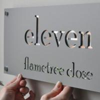 Buy cheap Address Stainless Steel Door Number Sign Laser Cut Garden Metal Ornaments product