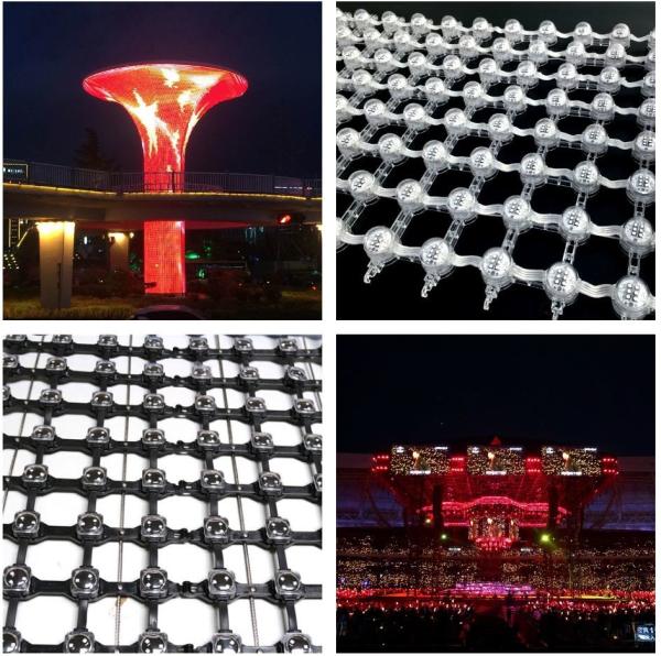 Buy cheap Outdoor P62.5mm LED Mesh Display IP66 Waterproof Foldable High Reliability from wholesalers