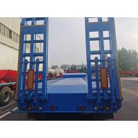 Buy cheap Custom 3 Axle Flatbed Semi Trailer Tractor Trucks 40 Ft Semi Low Bed Trailer product