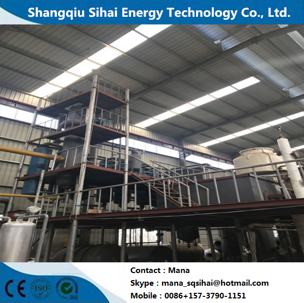 10-15 Tons Capacity Oil Recycling Production Line Convert Waste Black Oil to Diesel