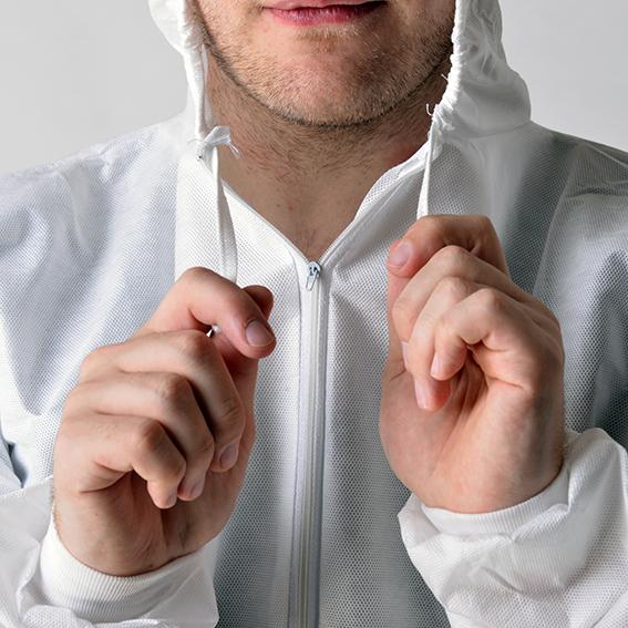 Cutsomzied Size Disposable Protective Coverall Non Woven Material CE Approved