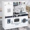 Buy cheap Large 82.5cm Refrigerator Wooden Miniature Kitchen Set Stove White Black from wholesalers