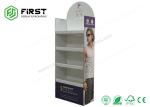 POP Carton Floor Stand Retail Foldable Corrugated Cardboard Display Rack Custom