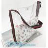 Buy cheap PVC Tote Shoulder Bag Gym Travel Beach shopping bags, Made in China transparent PVC shoulder bag clutch bag, packaging from wholesalers