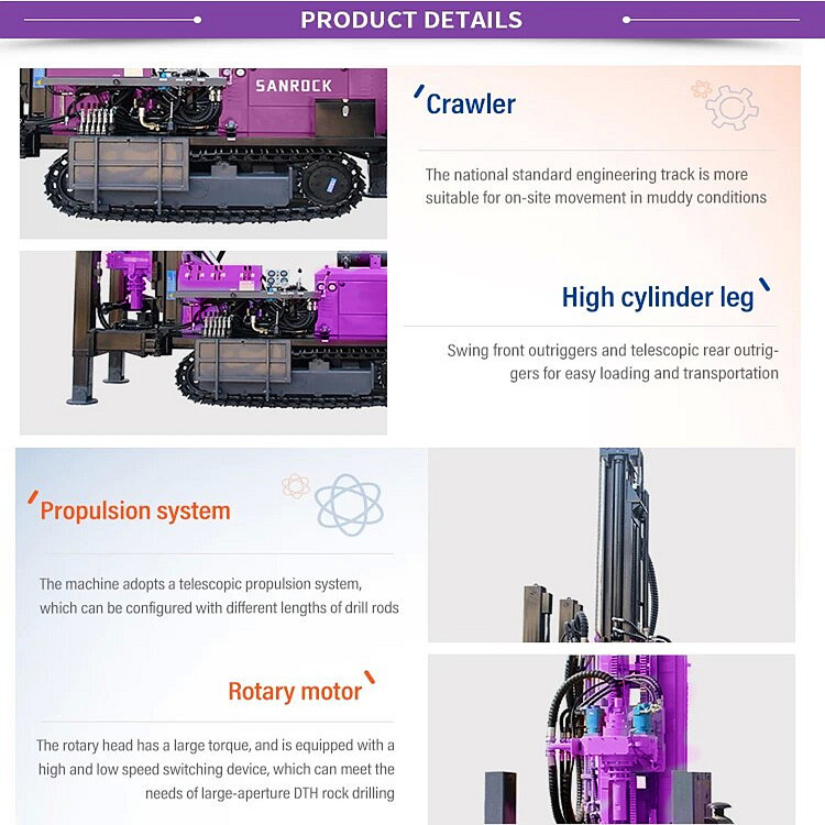 Crawler Water Well Drilling Rig Machine Hydraulic Deep Water Well Drilling Equipment