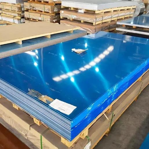 Buy cheap 5052 5083 5754 Alloy Aluminium Sheet Plate 4′x8′ Blue Pvc Film Protected Cutting Size from wholesalers