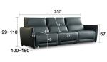BN Leather Sofa Bed Italian Living Room Combination Space Capsule Electric