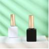 Buy cheap 15ml White and Black Empty Gel Nail Polish Bottles Glass Body PP Cap Dupont Brush Clear Top Silver Gold Nail Polish Caps from wholesalers