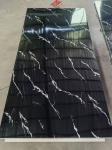 Waterproof High Glossy PVC Wall Panel Artificial Stone UV Marble Veneer for