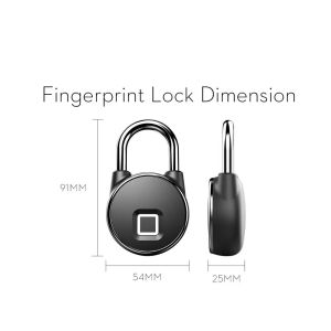 Buy cheap Fingerprint Padlock Waterproof Wifi APP Control Padlock Small Figerprint Lock from wholesalers