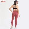 Buy cheap Solid Color Women Sport Bra High Impact Shockproof Push Up Workout Bra from wholesalers
