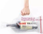 Reusable Wine Bottle Protector, Air Bubble Cushion, Travel Sleeve Case, Leak