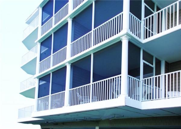 Powder Coating Finish Aluminum Deck Railing Systems Picket Railing Design For