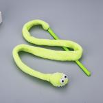 Cute Durable Cat Toy Teaser Snake Shape Kitten Plush Wand 31g
