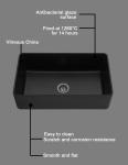 33 Inch Drop In Matte Black Bathroom Farmhouse Sink Double Bowl Kitchen