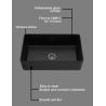 Buy cheap 33 Inch Drop In Matte Black Bathroom Farmhouse Sink Double Bowl Kitchen from wholesalers