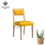 30*30*1.2mm Tube Four Legged Imitation Wood Chair Powder Coated Finished