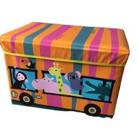 Buy cheap OEM Plastic PU foldable Clothes Storage Box Custom Print product