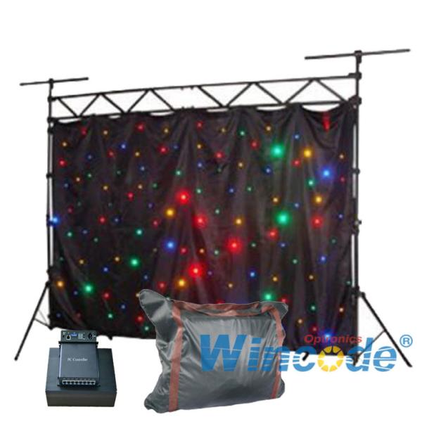 Buy cheap Fabric Soft Cloth Flexible Led Curtain Colorful Sound Active For Party / KTV from wholesalers