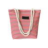 Buy cheap Ladies Casual Canvas Grocery Shopping Bags , Striped Beach Tote Bag from wholesalers