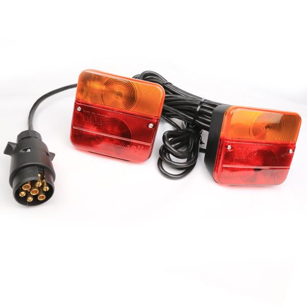 Bright Color Waterproof Trailer Tail Lights With Round Plug OEM Easy Installatio