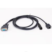 Buy cheap Flexible D SUB Cables DB9 Pin Female To RJ45 And 3 Pin DIN Jack Extension Cable product
