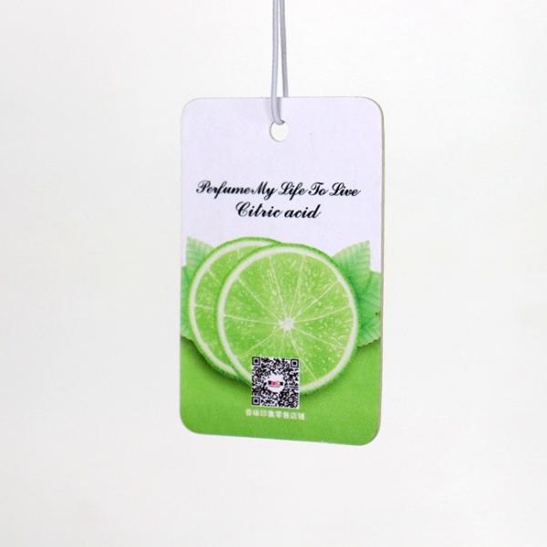 Buy cheap Scented Paper Air Freshener Customized Logo For Car Hanging from wholesalers