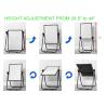 Buy cheap 360° Rotating Magnetic Double Sided Dry Erase Board w/Chalkboard & 4/8pcs Markers from wholesalers