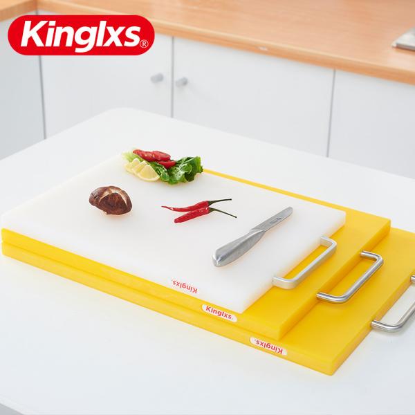 Buy cheap Kitchen Plastic PE Meat Fruit Antibacterial Cutting Board With Handle from wholesalers