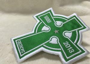 Wholesale Beautiful Oval Custom Clothing Patches Embroidered Sew On Badges Eco - Friendly from china suppliers
