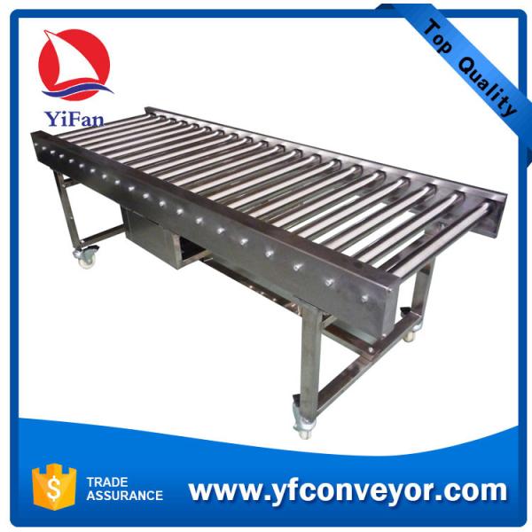 Quality Stainless Steel Motorized Roller Conveyor,90 Degree Transfer Table for sale