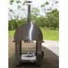 Buy cheap 830mm 720mm Stainless Steel Fired Pizza Oven With Trolley from wholesalers