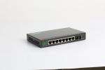 Heat Dissipating IEEE802.3af 15.4W 2 Fiber Ports POE Switch