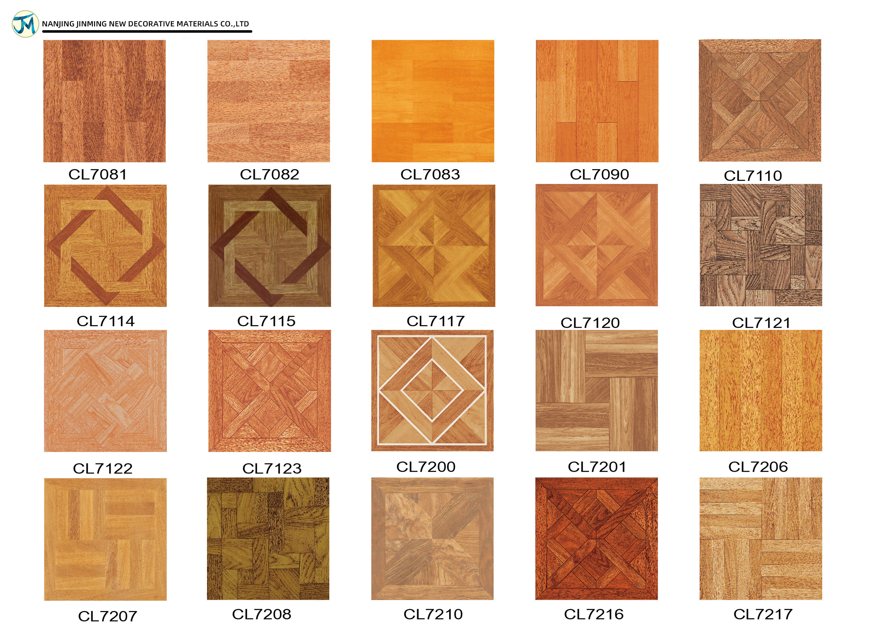 PVC Self Adhesive Wood Puzzle Square Bathroom Floor Tile Kitchen