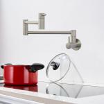 Steel 304/316 material Wall Mount Folding 360 Swivel Double Joint Spout Kitchen