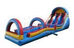 0.9mm PVC Tarpaulin Inflatable Water Slip And Slide 14.6x3.7x6.1m