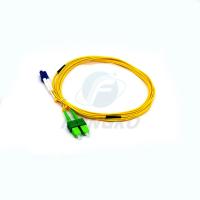 Buy cheap Fiber Patch Cord 3 meters Green Dublex Lc To Sc Fiber Patch Cable Singlemode product