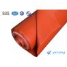 Buy cheap 3.5mm Red Twill Woven Silicone Coated Fiberglass Fabric from wholesalers