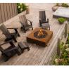 Buy cheap Portable Natural Gas Corten Steel Square Fire Table For Backyard Heater from wholesalers