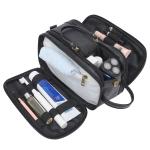 Water Resistant Mens PU Leather Travel Zipper Bag