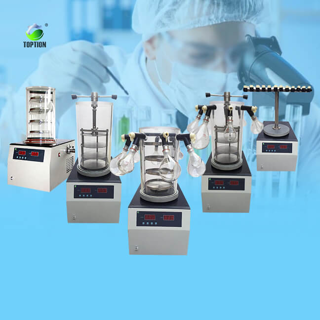 TOPT-10/12/18 Series Lab Freeze Dryer High Temperature and Pressure Control
