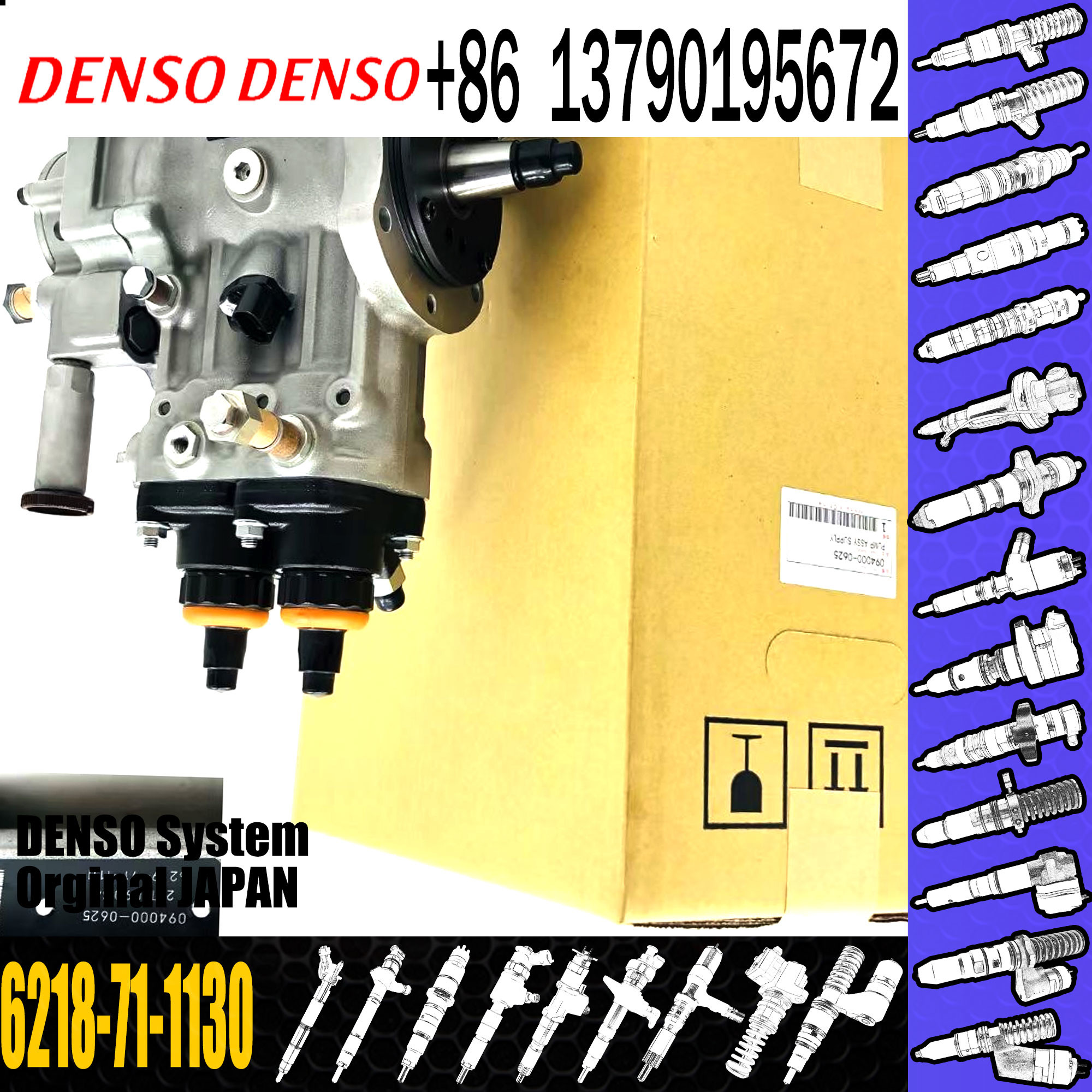 Jining Qianyu genuine quality 6218-71-1131 fuel pump assy for SAA6D140E engine fuel pump 6218-71-1130
