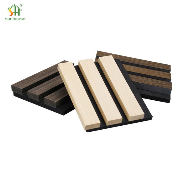 Buy cheap 1220x2440mm Acoustic Oak Wall Panels Interior Sound Absorbing Acoustic Panels For TV Wall from wholesalers