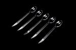 ladle 18.5 cm long disposable plastic spoons aslo as stirring rod clear color