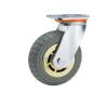 Buy cheap Ball Bearing Red Color PU Material Flat Bottom Double Brake Caster 1 Piece Min.Order from wholesalers